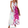 thumbnail image 1 of Nuevo y hermoso vestido sin mangas con estampado de flores de piña, ropa de mujer, vestido elegante de Corea, vestido vintage, 1 of 7