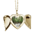 thumbnail image 1 of Corriente de agua ciencia naturaleza paisaje Collar colgante en forma de melocotón con alas Unbranded M, 1 of 3