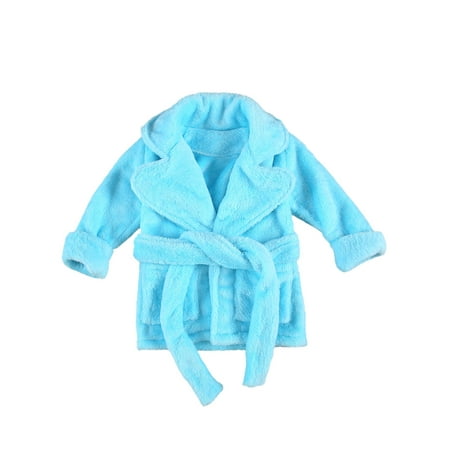 

Gupgi Toddler Baby Girl Flannel Soft Bathrobes Kimono Robe Clothes Belt