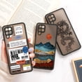 thumbnail image 2 of Funda de paisaje para Samsung A13 Galaxy A53 5G A52 A52s A51 A23 A32 A22 A12 S22 Ultra S21 S20 FE Fundas duras mate para teléfono Fivean unisex, 2 of 2