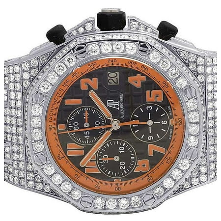 Audemars Piguet Mens 42 MM Audemars Piguet Royal Oak Offshore Volcano Diamond Watch (12.5 Ct)