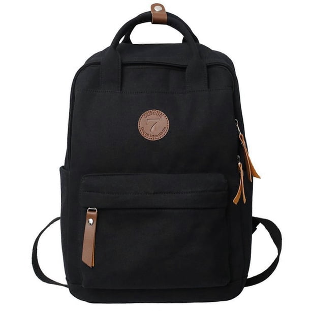 Women's Japanese Style Backpack Solid-Color Simple All-match Travel Backpack for Working or Daily Use
