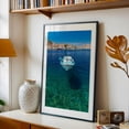 thumbnail image 5 of Symi Greek Island Small Boat - Greece Photography Boat Coastal Harbor Seascape Nautical Travel Poster Summer Black Framed Wall Art Print 16 x 24 inches, 5 of 8