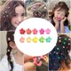 thumbnail image 2 of 100 piezas de pinzas para el cabello con forma de flor de colores dulces, pinzas pequeñas para el flequillo, accesorios para el cabello para niñas y adultos, 2 of 6