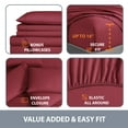 thumbnail image 5 of Swift Home Bonus Pillowcases Eco Friendly Bamboo Blend Sheet Set, 6 PC, Full, Burgundy, 5 of 6