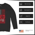 thumbnail image 6 of Remember Everyone Deployed Women's Long Sleeve T-shirt Until They All Come Home RED Friday Military US Flag American Patriot, 6 of 7