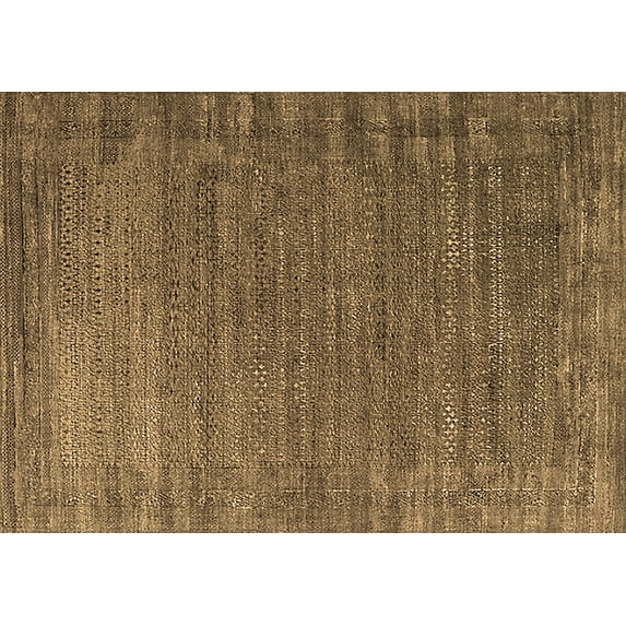 Ahgly Company Indoor Rectangle Oriental Brown Industrial Area Rugs, 7' x 9'