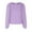 Purple 2, variant on Annhoo Long Sleeve Shirts for Women Fall Solid Color Round Neck T Shirts Ladies Casual Going out Blouse Tees