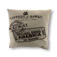 thumbnail image 1 of Coffee of Hawaii Linen Decorative Throw Pillow 20in., 1 of 3