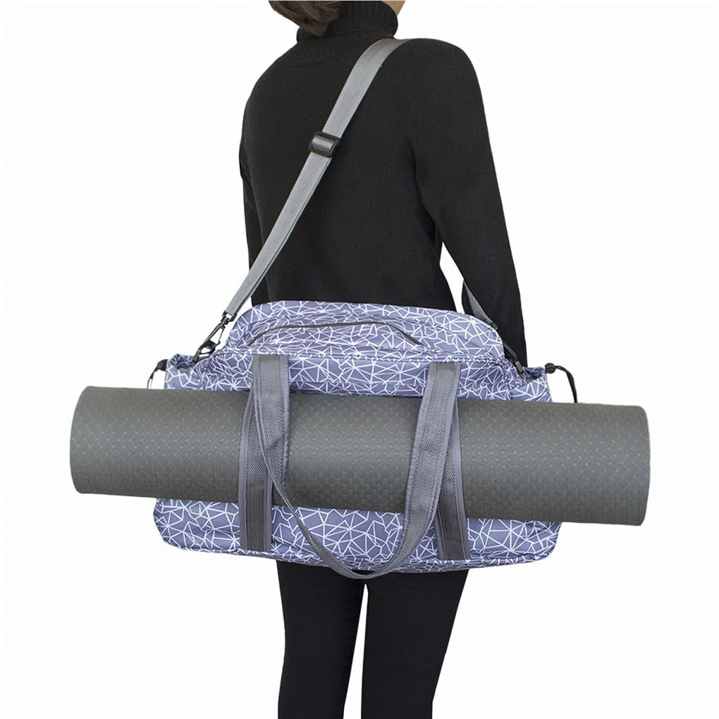 Babydream1 Yoga Mat Bag Lightweight Yoga Storage Bag Buckle Design Yoga Shoulder Bag Large Capacity Yoga Tote Bag Strong Yoga Sling Bag For Sport Outd
