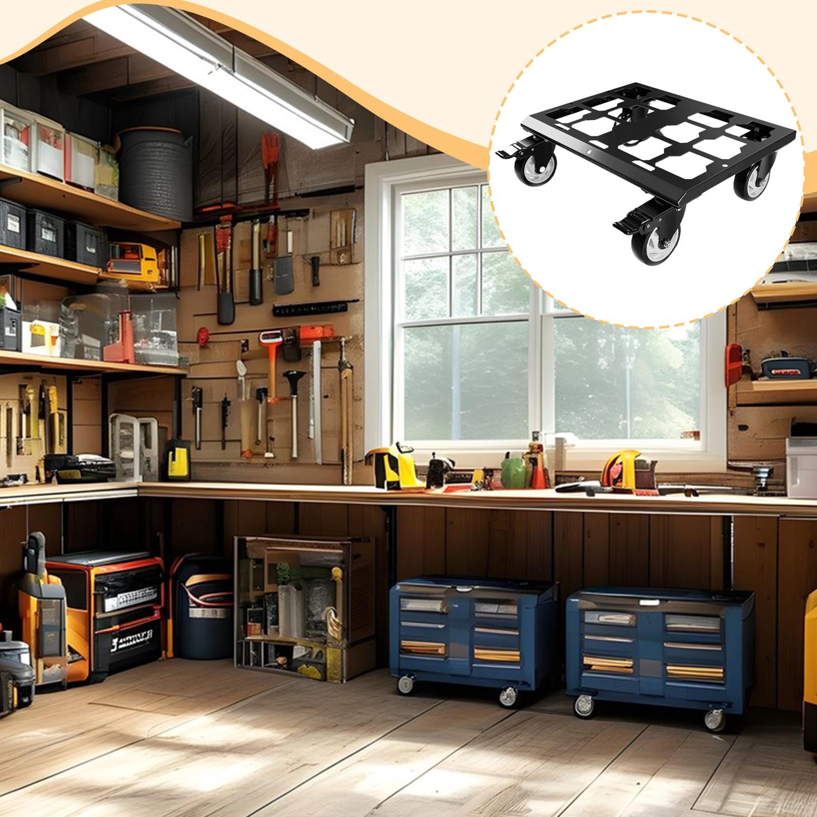 kowaku 4 Wheels Furniture Dollys Furniture Mover with Wheels Slider Tool Box Dollys Carbon Steel for Sofa Chair Cabinet Small Fridge