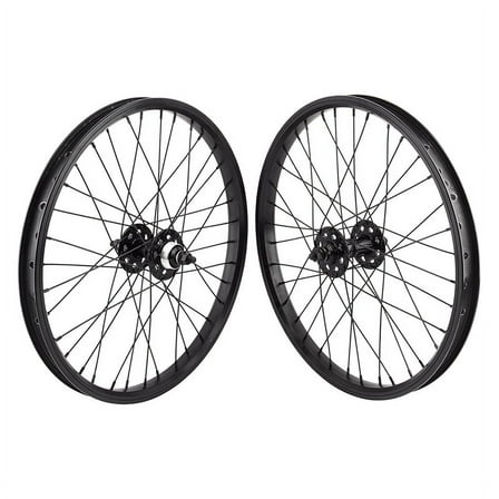 Se Bikes J24SG Wheelset 20in B/O 3/8inx100-110mm FW Rim Brake Clincher Black