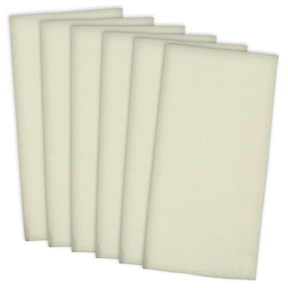 Natural Flat Woven Dishtowel Set - Set of 6