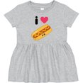 thumbnail image 3 of Inktastic I Love Hot Dogs Girls Baby Dress, 3 of 5
