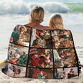 thumbnail image 3 of AISENIN Custom Christmas Blanket with Photo Text Personalized Collage 1-10 Pictures Throw Blanket for Him Her, Customized Throws Blanket Gifts for Christmas Birthday, 3 of 5