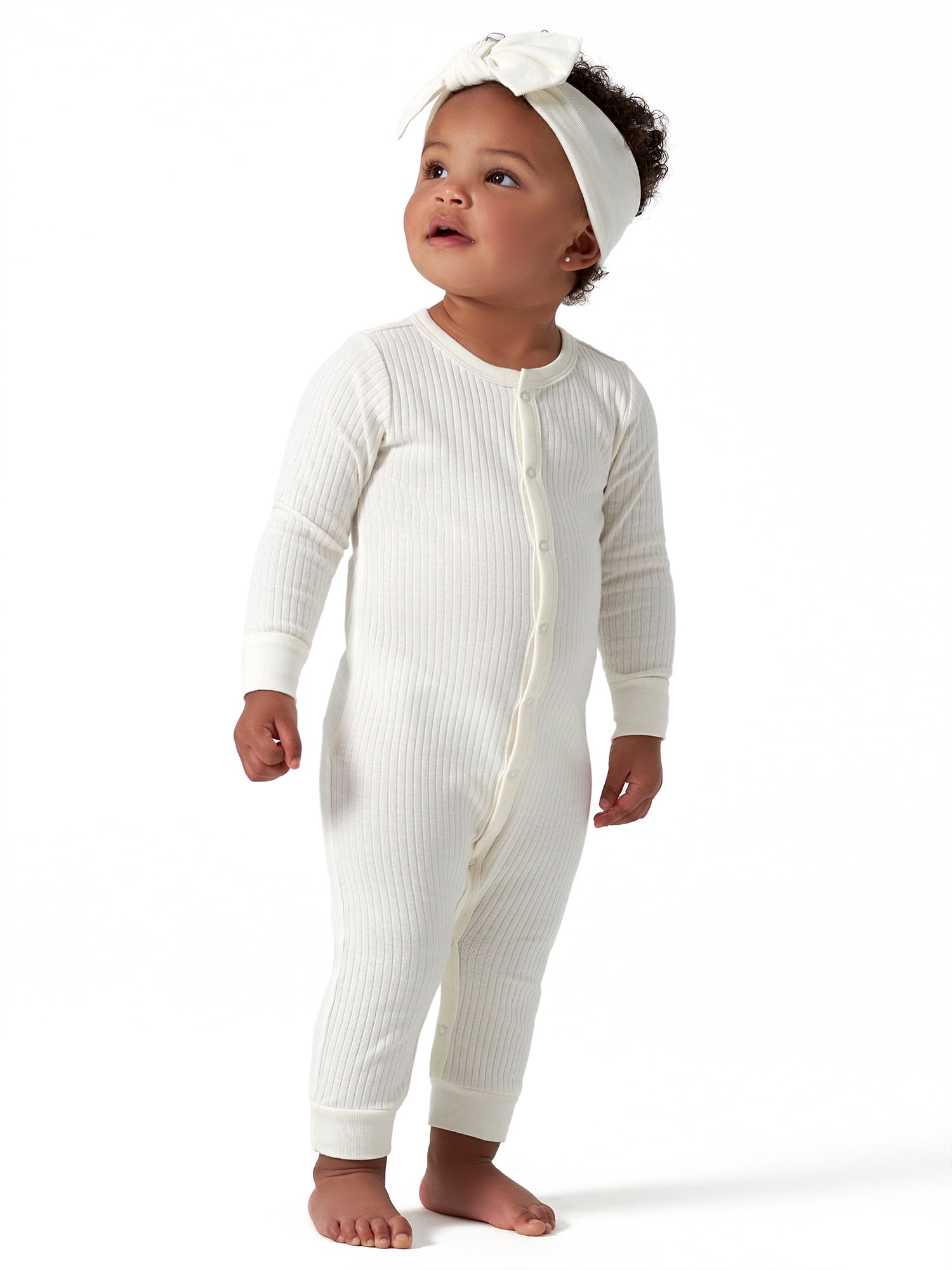Modern Moments by Gerber Baby Boy or Girl Unisex Long Sleeve Coverall (Newborn - 12 Months)