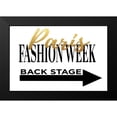 thumbnail image 2 of Greenwood, Amanda 14x11 Black Modern Framed Museum Art Print Titled - Fashion Week Paris Gold, 2 of 5