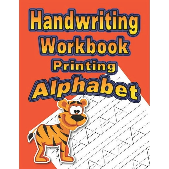 Orange: Handwriting Workbook: Printing - Alphabet (Paperback)(Large Print)