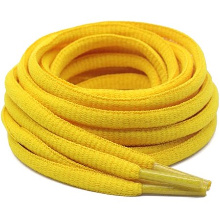 

Rush 2 pairs of oval shoelaces sports shoelaces are suitable for sports / running shoes and the rope is one size（Golden） S2631