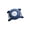 Royal Blue, variant on SENHAWK IP67 Waterproof AirTag Dog Collar Mount, Screw Lock Secure Anti-Theft Pet ID Tag, Compatible with Apple AirTag, GPS Tracker Case for Dog Cat