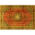 thumbnail image 1 of Ahgly Company Machine Washable Indoor Rectangle Persian Yellow Traditional Area Rugs, 8' x 10', 1 of 4