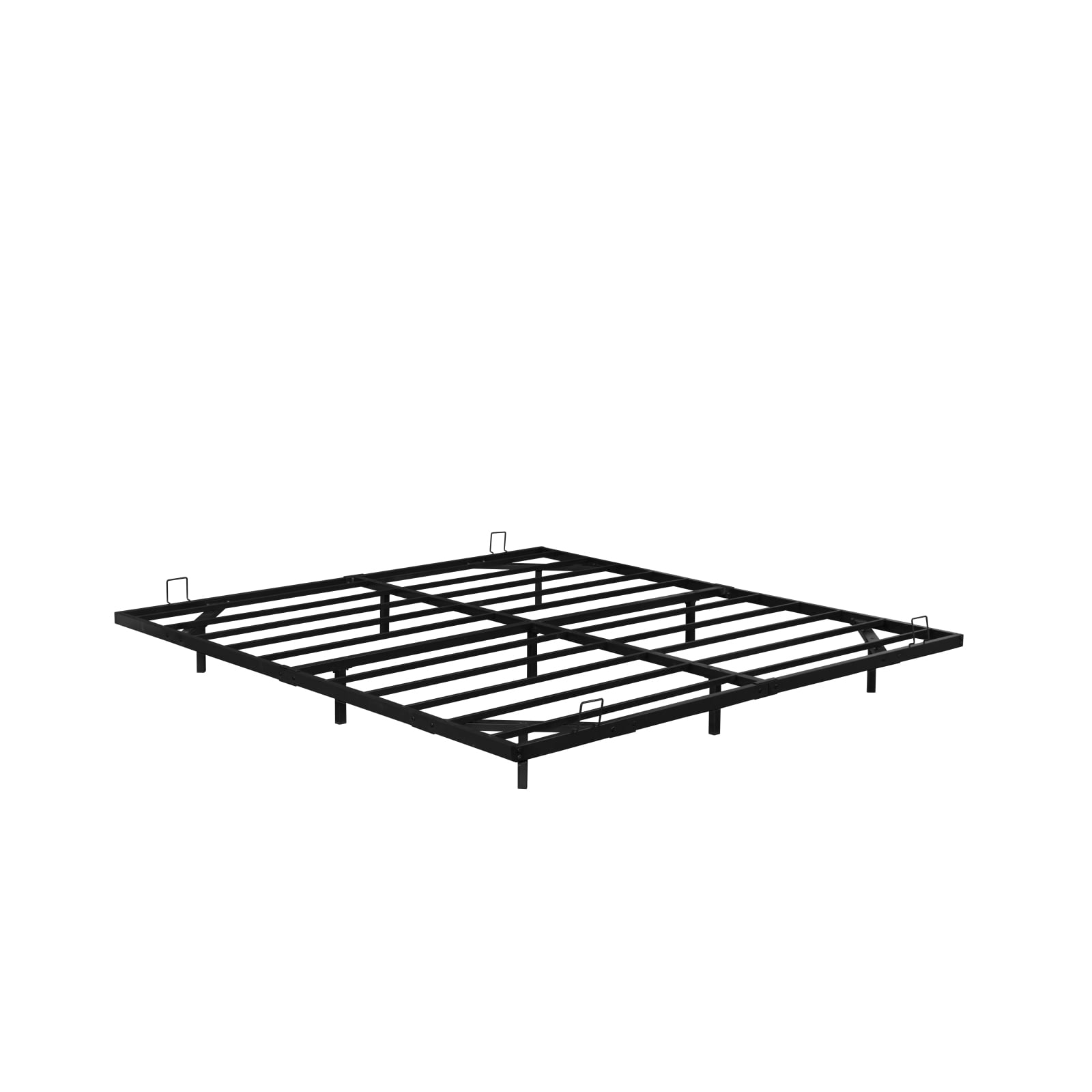 Miekor Furniture King Size Floating Bed Frames with LED Lights, Metal Platform Bed, Solid and Stable, Noise Free, No Box Spring Needed, Easy Assembly (King) 40481