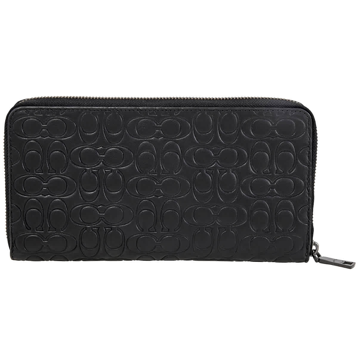 Coach Black Men's Travel Wallet In Signature Leather