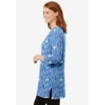 thumbnail image 3 of Woman Within Plus Size Perfect Printed Three-Quarter-Sleeve Scoopneck Tunic, 3 of 5
