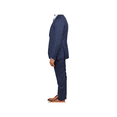 thumbnail image 6 of Arthur Black Slim Fit Blue Check Guabello Wool Light Flannel Suit, 6 of 6