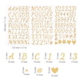 thumbnail image 2 of 3-Pack 3D Gold Puffy Alphabet, Number & Symbol DIY Stickers for Scrapbooking, Cards, Crafts,Gift Decor DIY, Easy Peel & Stick,C, 2 of 6