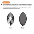 thumbnail image 4 of Uxcell Acrylic Horse Eye Gems Flat Back Artificial Rhinestones for DIY Crafts Bead Wedding Party Silver 6x12mm, 4 of 7