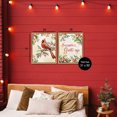 thumbnail image 3 of Stupell Industries Season's Greetings and Cardinal 2 Piece Gold Framed Floater Canvas Set, design by Nicole DeCamp, 31 x 25, 3 of 9
