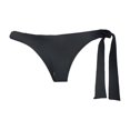 thumbnail image 1 of Tavik Goldie Side Tie Bikini parte inferior de natación para mujer, negro, XS, 1 of 2