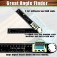thumbnail image 3 of Sierra ingletadora Angle Finder Protractor PDDYIER 2 en 1 de 7 pulgadas, 3 of 7