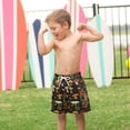 thumbnail image 4 of FORMRS Boys Swim Trunks Quick Dry Mesh Lining Beach Boardshorts, Sizes XS-XL, Various Mushrooms Pattern, 4 of 7