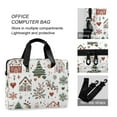 thumbnail image 4 of FORMRS 16" Laptop Bag Carrying Sleeve Case with Handle Travel Shoulder Briefcase, White Nordic Christmas House, 4 of 8