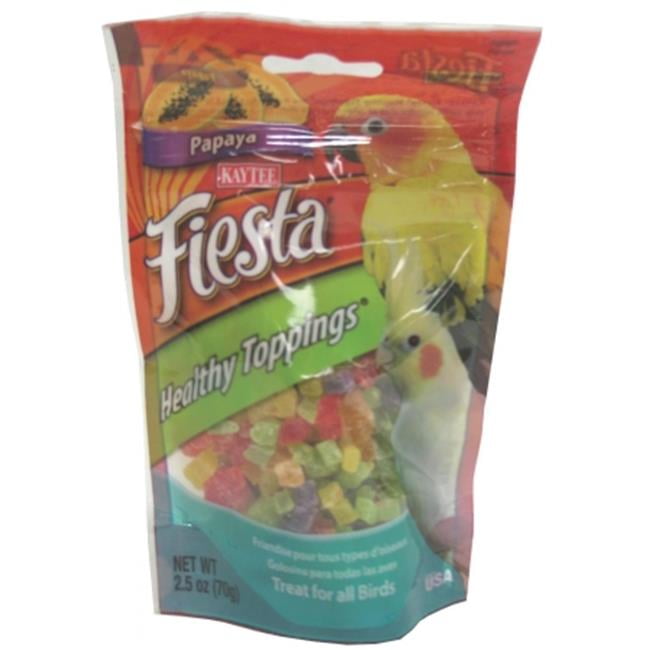 Kaytee Fiesta Healthy Toppings Papaya Bird Treats, 2.5 Oz