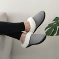 thumbnail image 4 of FREISTERN Women's Fuzzy Slippers Fluffy Slip On Anti-Slip Lady Slippers Indoor Outdoor Warm House Shoes, 4 of 6
