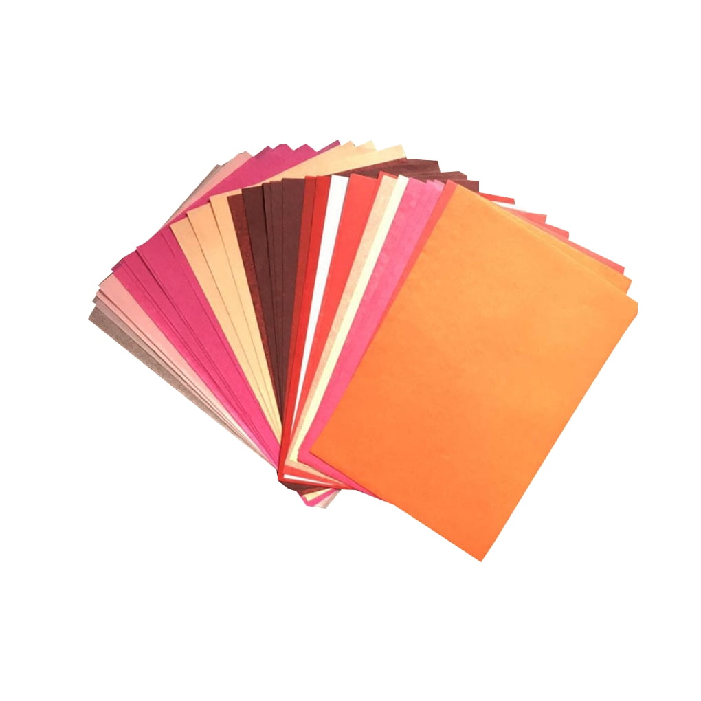1PCS A5 Wrapping Papers Multicolor Print Packaging Tissues Folding DIY