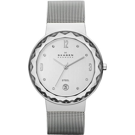Women's Skagen Leonora Date Display Mesh Watch SKW2004