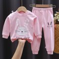 thumbnail image 2 of HFHAPW Toddler Girl Boys Pajamas Set Long Sleeve Pjs Baby Kids Sleepwear Winter Jammies, 2 of 4