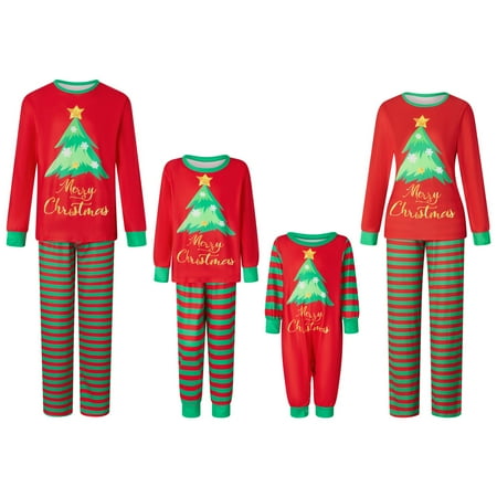 

Meihuid Family Matching Christmas Pajamas for Adults Teens and Baby Holiday Parent-Child Outfits Sleepwear Homewear