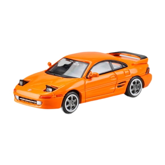 Modelo de coche a escala 1:64, vehículo coleccionable para coleccionistas, amantes de los coches y niños. Naranja
