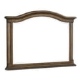 thumbnail image 2 of Benjara BM295532 46 in. Danya Accent Mirror - Arched Wood Frame with Curves, Weathered Brown, 2 of 5