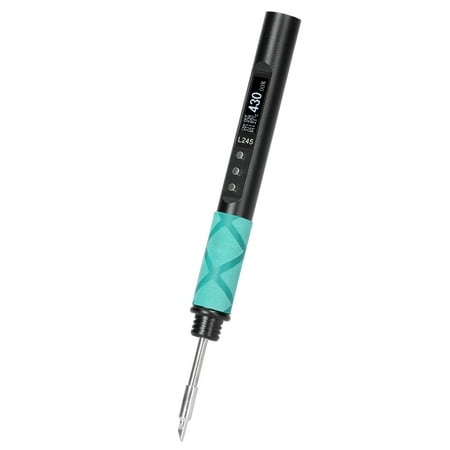 

Mini Intelligent Electric Soldering Iron Portable Soldering Station 0.91inch OLED Display Full Aluminum Alloy Housing Dual Power Supplying Modes with Temperature Adjustment Function