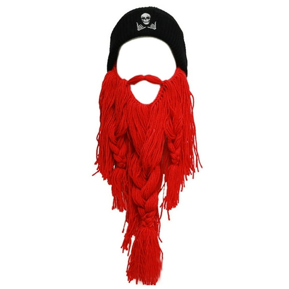 ZPAQI Winter Elastic Size Beard Hat Balaclava Full Face Cover for Adult Kids Cosplay