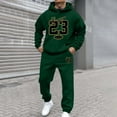thumbnail image 2 of Mens Sweat Suits 2 Piece Set 2025 Casual Jogging Gym Sweat Suits Comfy Casual Athletic Set Fall Winter Outfits, Dark Green, Size XXXL, 2 of 5
