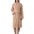 thumbnail image 2 of Ynynloco Robes for Women - Super Bathrobe Soft Cozy Fleece Womens V Neck Kimono Robe Plush Long Bathrobe, 2 of 8