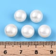 thumbnail image 3 of 33Pair Grade 3A Natural Cultured Freshwater Pearl Beads Half Drilled Half Round Beads Creamy White 8~8.5x5.5~6mm Hole: 1mm, 3 of 4