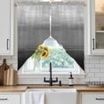 thumbnail image 2 of Gradient Black Swag Valances for Windows 2 Pack Abstract Black Grey White Gradient Water Ripples Swag Kitchen Curtains 63 Inches Long Rod Pocket Short Window Treatment for Kitchen Bathroom 36"x63", 2 of 9